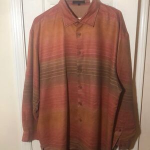 2 Piece Pant Set Lorenier Spectrum Button Down Shirt Size 2XL Pants Size 42